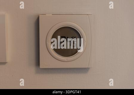 245 Digital Wall Thermostat Room Temperature Stock Photo