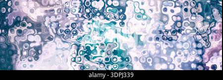 Abstract liquid glass texture background with soft pastel gradient and flowing organic shapes, smooth glossy surface suitable for modern wallpapers, t Stock Photo