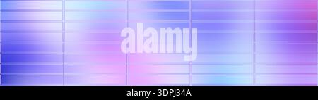 Abstract holographic gradient panel background with iridescent pastel colors, glossy metallic grid of rectangular tiles in blue purple and pink tones, Stock Photo