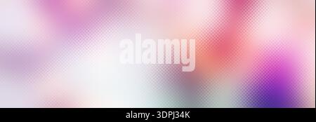 Abstract pastel gradient background with subtle halftone dot pattern, soft colorful blur in pink purple orange and mint tones, modern minimal mesh tex Stock Photo