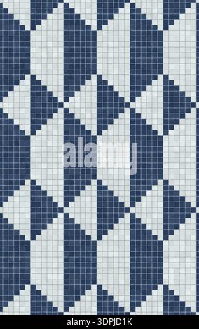 Scandinavian style seamless mosaic tiles pattern Stock Vector