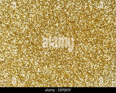 Gold glitter texture. Sparkling shiny background for Christmas holiday seasonal wallpaper decoration, greeting and wedding invitation card design Stock Photo