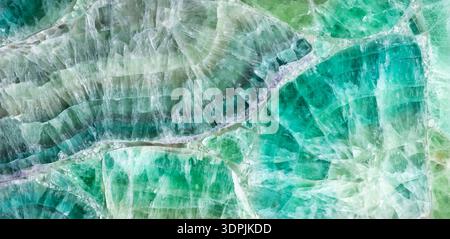 Green Fluorite stone background, natural texture in fresh color as part of your interior work. Stock Photo