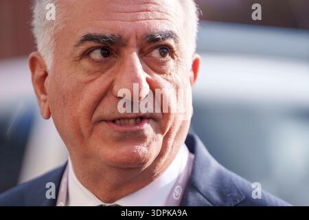 Munich, Germany. 13th Feb, 2026. Exiled Crown Prince of Iran, Reza Pahlavi speaks at the 62nd Munich Security Conference, in Munich, Germany on February 13, 2026. Photo by Javad M.Parsa/Parspix/ABACAPRESS.COM Credit: Abaca Press/Alamy Live News Stock Photo