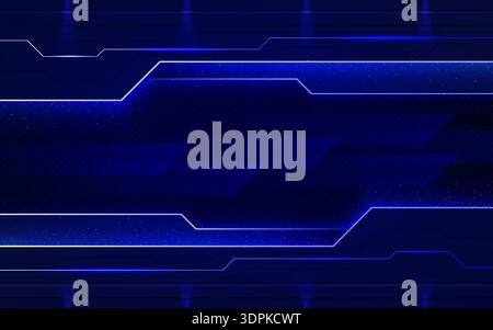 Business background. Abstract design texture. Light space on technology banner. Digital metal industry wall. Square border. Digital shine lines. Modern futuristic neon cover. Vector design backdrop Stock Vector