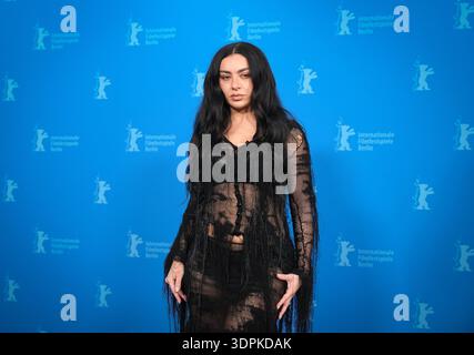 charli xcx blue dress Winter military trousers with red line main image 0