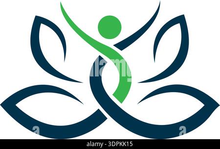 Wellness And Health logo Design vector template Stock Vector