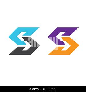 A black and white logo with the letter e on it s letter logo Stock Vector