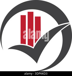 c and check mark logo vector V Letter Logo Template Stock Vector