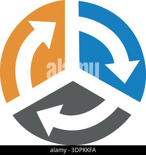 Creative and Elegant Minimalistic Logo Design Vector for Technology and Software Company Stock Vector
