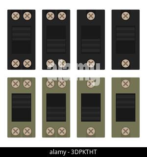 Electrical slide switch icons on white background Stock Vector