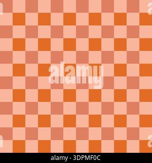 vector seamless pattern cage in terracotta colour Stock Vector