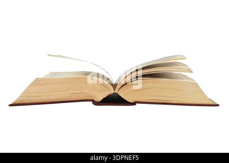 Open book isolated on white background Stock Photo
