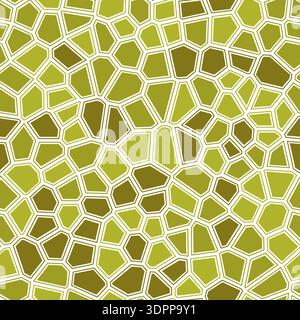Voronoi tessellation seamless pattern. Irregular polygonal cells create abstract geometric design. Stock Vector