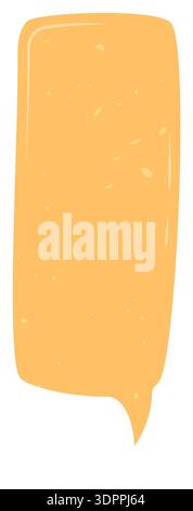 Hand Drawn Grunge Speech Bubble Sticker Stock Vector