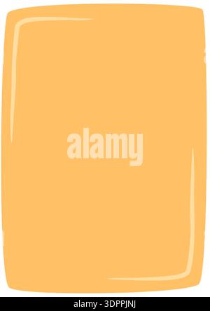 Fluid Rectangle Quote Frame Hand Drawn Stock Vector