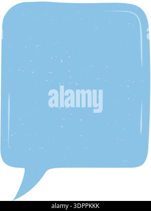 Hand Drawn Grunge Speech Box Icon Stock Vector