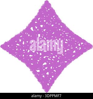 Purple Chalk Firework Star Icon Sketch Stock Vector