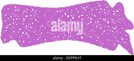 Wavy Chalk Speech Balloon Banner Stock Vector