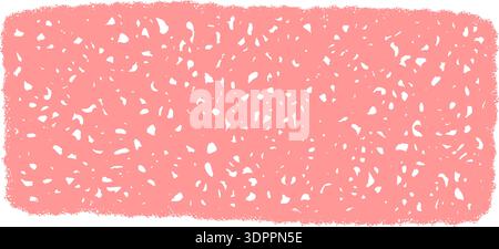 Handdrawn Chalk Rectangle Squiggle Label Stock Vector
