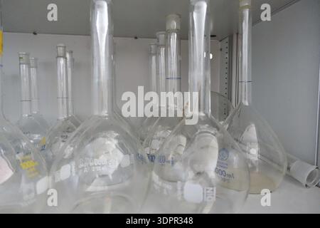 Measuring flask Stock Photo