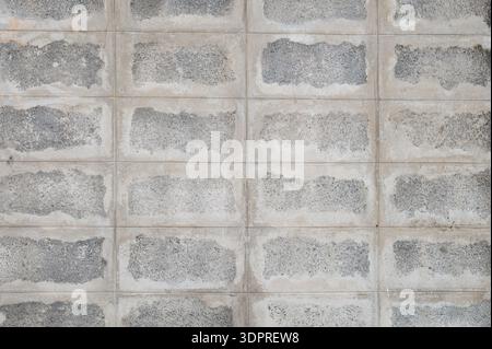 Grey concrete block wall texture background for industrial design Stock Photo