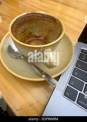 Empty Coffee Cup Stock Photo