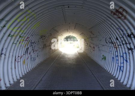 Passage under a road Stock Photo