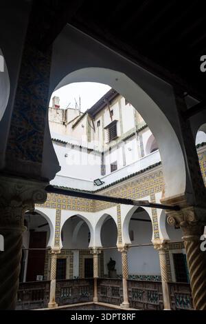 Balcony in Riad, Column, Traditional, Window, Room, Decorated, Ornament ...