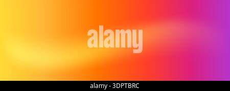 Sunset gradation background. Warm gradient yellow, orange purple hues blending, perfect for autumn design, seasonal presentation projects. Wavy light Stock Vector
