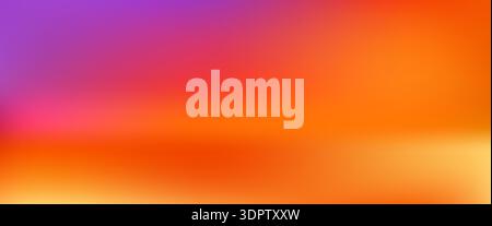 Abstract gradient backdrop featuring sunset colors transitioning from golden yellow to deep orange, creating a warm atmospheric background for creativ Stock Vector