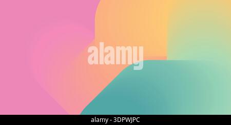 Colorful gradient backdrop. Rainbow liquid color background template Stock Vector