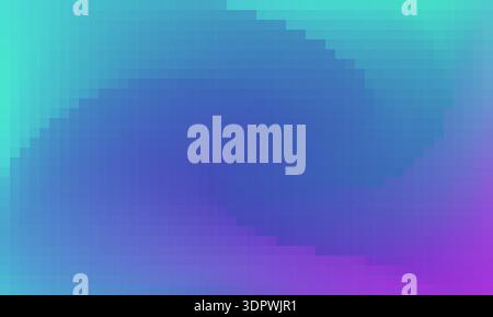 Pixel gradient background. Abstract vector art with mosaic squares. Stock Vector