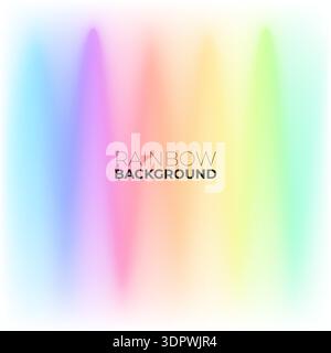 Soft blurred background with gradient rainbow color palette Stock Vector