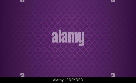 Purple Ramadan Background with Gold-Toned Islamic Geometric Lattice Pattern and Soft Gradient Texture Stock Vector