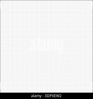 Square And Circle sheet with fine grid markings for drawing. Simple black and white vector isolated on white background Stock Vector