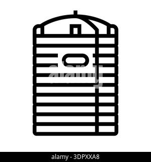 Chemical Tanks icon. Factory cleaning machinery sign. Pictogram of industrial storage equipment. Stock Vector