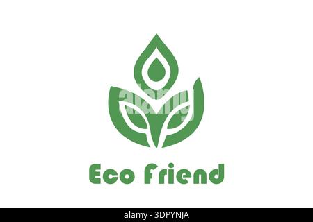 Eco Friend Logo vector Design Stock Vector