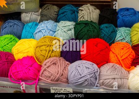 Colorful Yarn Balls Stock Photo