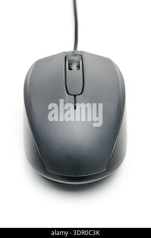Computer mouse for issuing commands and controlling applications on an isolated white background Stock Photo