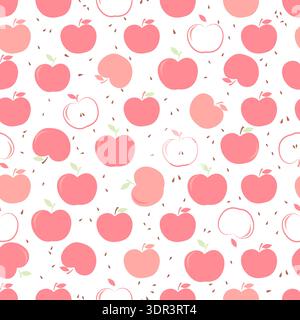 Red appless seamless fabric design pattern 2 Stock Vector