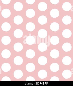 Vector seamless pattern of sketch doodle circle Stock Vector