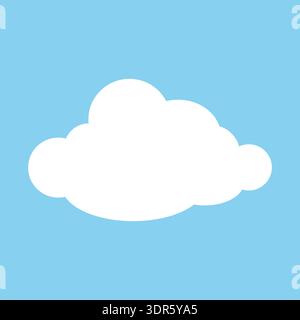 Design elements for weather forecasting, web interface, or cloud applications for storing data, illustrating comics, and books Stock Vector