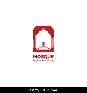 Mosque Simple Logo Design. Islamic Design Vector Stock Vector