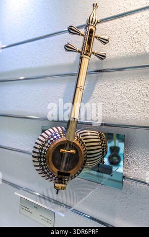 Persian kamancheh, or kamanche, Iranian bowed string instrument ...