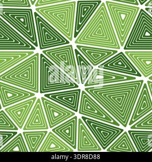 Minimal geometric background featuring large triangles with multiple repeated inner triangles. Stock Vector
