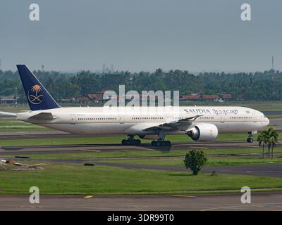 Jakarta, Indonesia - October 25, 2017: Garuda Indonesia Boeing 737