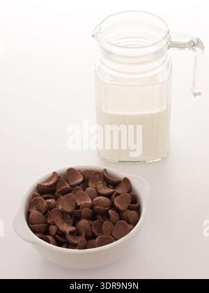 Chocolate cereal breakfast Stock Photo