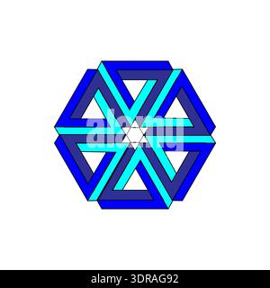 Professional white background. Magnificent cyan Vector. Outstanding blue geometric hexagon illustration. Stock Vector