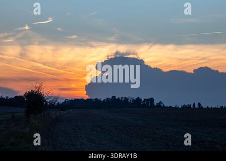 Dramatic sunset Stock Photo